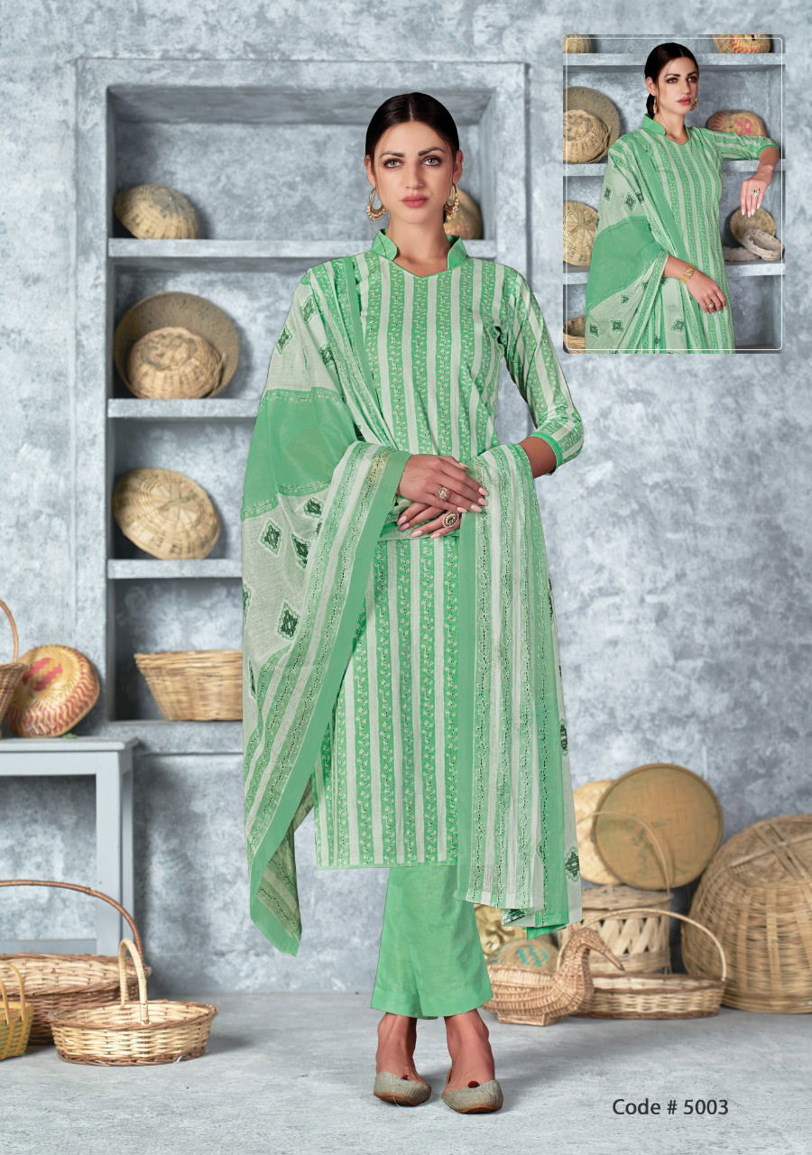 Vaibhav Pashmina Vol 5 Karachi Cotton Dress Material Catalog
